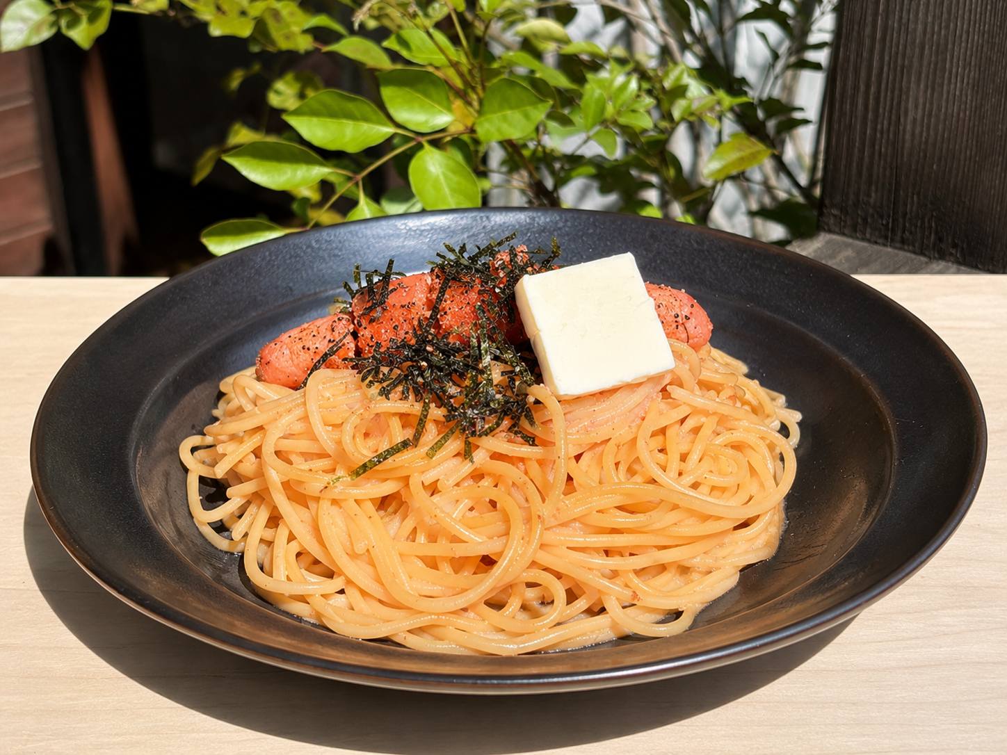 炙り明太子とバターの贅沢パスタ