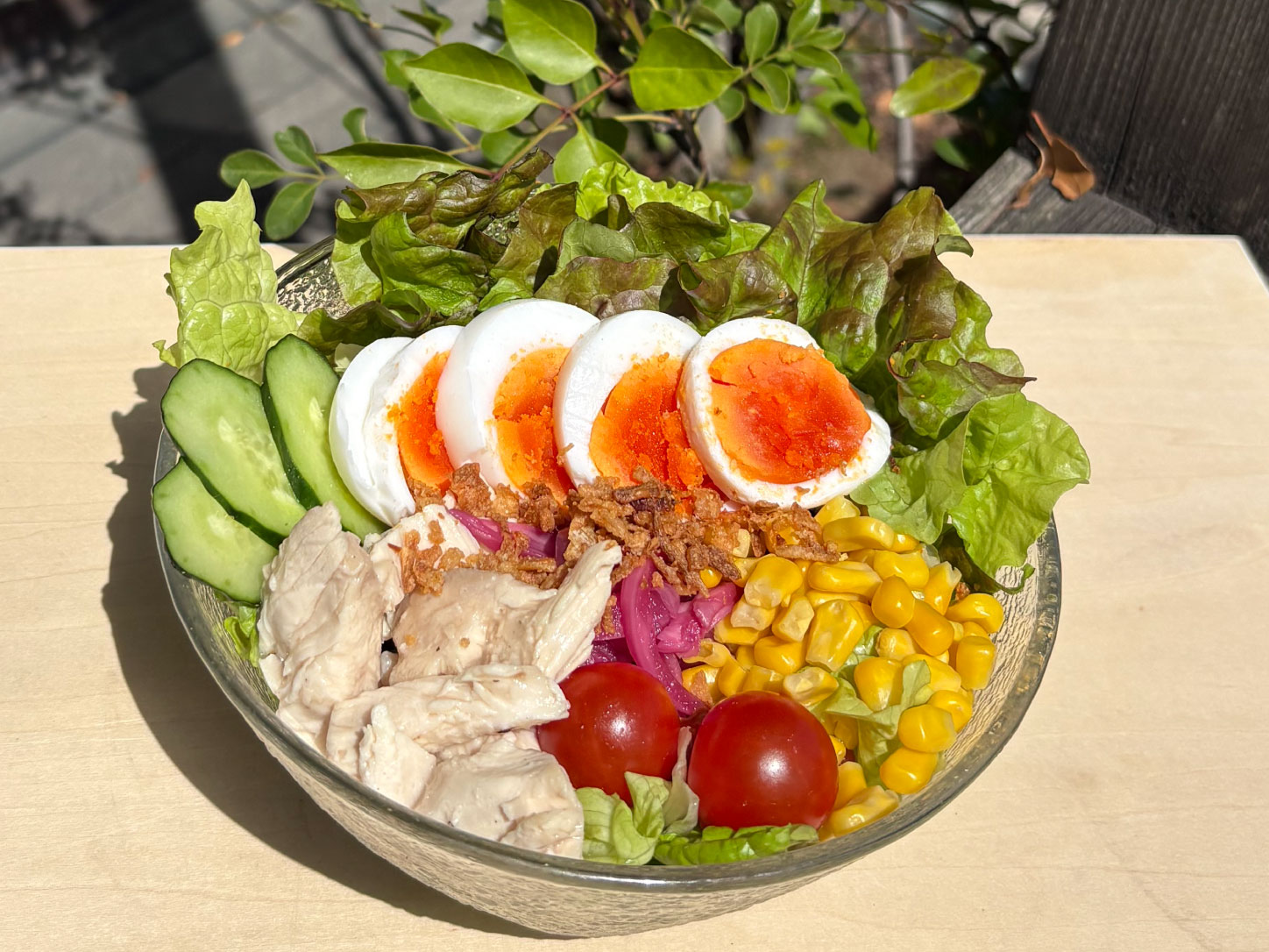自家製サラダチキンの彩りサラダ